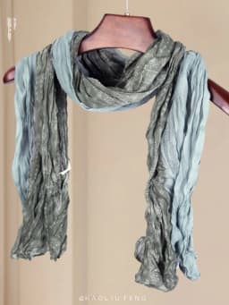 Unisex Folded Design Walnut Silk Scarf Summer Sun Protection Travel Photography Autumn Winter Cold Prevention Fashion Accessory
