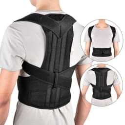 Lumbar Column Posture Corrector Vest Adjustable Reinforced Belt Back Support Strap Shoulder Spine Brace Neck Stretcher Trainer
