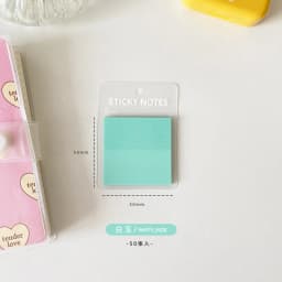 50 Sheets Colorful Waterproof PET Transparent Memo Sticky Note Paper Daily To Do It Check List Paperlaria School Stationery