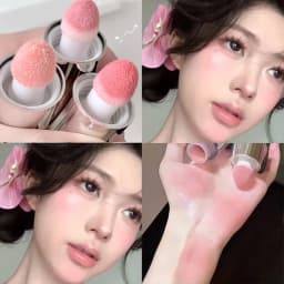 Velvet Liquid Blush Matte Sponge Head Blusher Natural Lasting Brighten facial Contour Blush Tint 스펀지 팁 블러셔 Korean Rouge Makeup