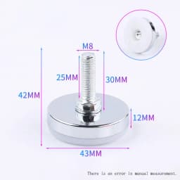 M6 M8 M10 Adjustable Leveling Chair Leg Feet Furniture Mat Screw-in Base Sofa Bed Cabinet Table Floor Protector Anti-slip Pad