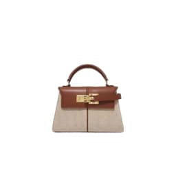 JW PEI Trapezoidal Bag, New Style, Genuine Leather, Women's Bag, High-End, Versatile, Crossbody Bag, Fashionable, Niche Style