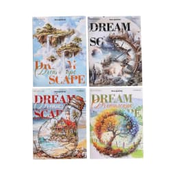 JIANWU Vintage Lightbulb Coast Island Time Landscape Material Collage Scrapbooking PET Sticker Creative DIY Journal Stationery