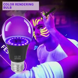 12W E27 UV LED Bulb Purple Black Lights Bulbs Glow Decoration Fluorescent Light Lamp AC 85-265V