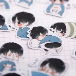 32pcs Cute Boy Stickers For Car Styling Waterproof Bike Motorcycle Phone Book Travel Luggage Toy Funny Sticker Decals