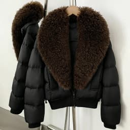 OFTBUY Winter Quality Detachable Real Lamb Fur Collar Coat Women Duck Down Jacket Female Short Puffer Coat Insulated Outerwear