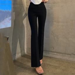 Slimming High Waist Flared Casual Pants Women's Long Trousers Korean Style Leg Lengthening Effect Versatile Casual Trousers