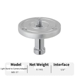 Meking Light Stand Adapter C Stand Camera Mount Light Stand Tripod Screw 1/4 "3/8" and 5/8" Fixing Nut Photo Studio Accessories