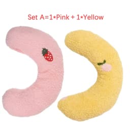 Cute Dogs Cats Little Pillows U-Shaped Neck Protector Pets Deep Sleep Pillow for Puppy Kitten Soft Fluffy Calming Toys Washable