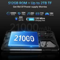 8849 TANK PAD E Unihertz Rugged Projector Tablet Android 15 Smartphone 10.95 inch 120Hz 24GB 512G 21000mAh 50MP 66W Phone Tablet
