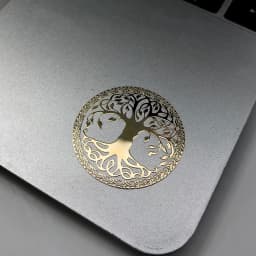 Tree of Life pattern symbol Metal sticker Mobile phone sticker Personality laptop Creative gold and silver decorative sticker