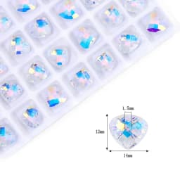 AB Color Crystal Pendant Beads Charms Multi -shape Glass Beads Jewelry Gems Stones for Jewelry Making Supplies DIY Earrings