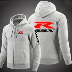 2025 Spring and Autumn Suzuki RGSX Logo Super Motorcycle Hoodie Jacket Commuter Men's Hooded Zipper Hoodie 