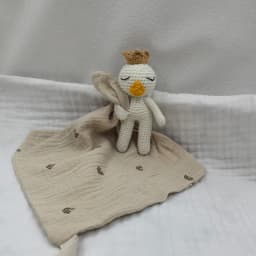 Handmade Baby Cotton Muslin Comfortable Blanket Cute Cat Doll For Infant Kids Sleep Appease Towel Rabbit Bear Saliva Scarf