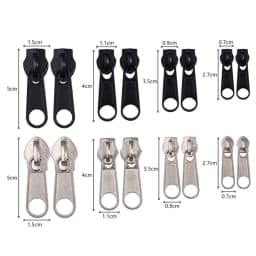 3# 5# 8# 10# Zipper Head Zipper Repair Kit Easy Fix Zipper Slider Head Puller Closure Universal Replacement Broken Wearable
