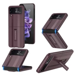 For Samsung Galaxy Z Flip 4 Foldable Super Running Anti-fall Full Shell Easy to Fold with Stand Cover
