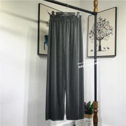 Women's Summer Chiffon Wide Leg Pants Casual Candy Color Loose Long Pants Lady Chic Solid Color High Waist Wide Leg Trousers