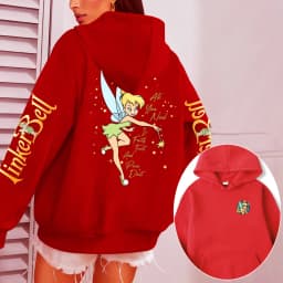 Tinker Bell Anime Men Cartoon Hoodie Women Pullover Tops Outdoor New Fashion Autumn Spring Couple Sweatshirts Clothes