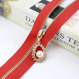 2/5pcs Meetee 3# Metal Zipper 40/50/60/70CM Open End Gold Teeth Zip for Sewing Bags Purse Down Jacket Skirt Clothing Accessories