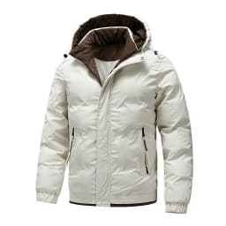Winter Hooded Puffer Jacket Men's Loose Thick Warm Casual Outerwear