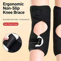 1/2/3PCS Thickened Warm Knee Sleeves Winter Adjustable Cold Proof Daily Use Knee Pads Two Layer Thermal Jogging Knee Protector