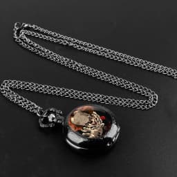 Creative Clown Design Glass Dome Quartz Pocket Watch Watch Children Student Birthday Gift Souvenir Men Women Necklace Pendant