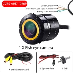 AHD 1080P Car Front Rear View Reversing Camera 170° Fisheye Lens Full HD Night Vision CVBS Vehicle Backup Camera