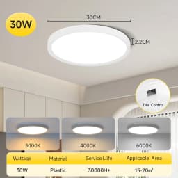 2.2Cm Ultra Thin Led Ceiling Light 220V 3 Colors Led Panel Light Indoor Bathroom Bedroom Home Decor Ceiling Lamp Chandelier