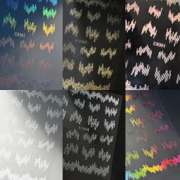 6pcs/set High Gloss Reflective Nail Sticker Gold Silver Aurora Wave Lines 3D Self-Adhesive Nail Art Decal Design Manicure Tool