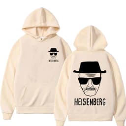 Breaking Bad Walter White Heisenberg Double Sided Printed Hoodie Men Women Vintage Oversized Rock Hoodies Man Black Sweatshirts