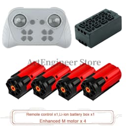1000mAh 8 Way Remote Programmable APP Control Kit Rechargeable Battery Box Power Functions Motor Building Blocks Set Car Modify