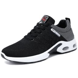 Original Navy Blue Mesh Sneakers Men's Breathable Trainers Man Casual Trekking Basketball Sports Shoes For Men Wedge Sneakers