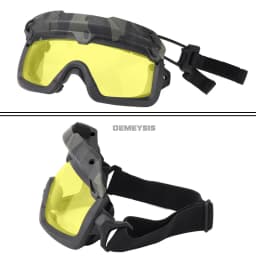 Tactical Glasses 2 Modes Airsoft Goggles Riding Eye Protection for Hiking Paintball Hunting Shooting Eyewear for FAST Helmets