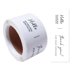 100pcs/Roll Personalized Labels 3*9cm Thank You For Your Purchase Stickers For Small Business Gift Package