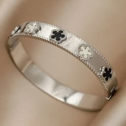 New Sight Stainless Steel Crystal Eyes Bangles&bracelets for Women Fashion Brand Jewelry Flower Leopard Bangle Party Accessories