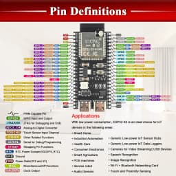 ESP32-S3 Development Board with Expansion Adapter Kit 2.4G Wifi BT Module MCU ESP32-S3WROOM1 N16R8 44Pin Type-C ESP32-S3