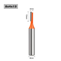 1pc 8mm Shank 3mm-20mm Straight Bit Tungsten Carbide Double Flute Router Bits Milling Cutter For Wood Woodwork Tool