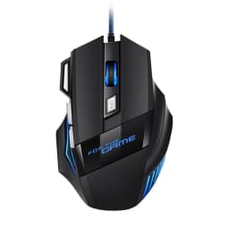 1 PC New Hyperspeed USB Gaming Mouse RGB Backlit Ergonomic Gaming Mice 7D Esports Wired Mouse for Laptop PC Gamer