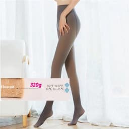 Customizable Artificial semi transparent warm wool tight fitting suit Leggings DDK403023