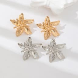 Personality Design Double Layered Big Flower Ring for Women Trend Punk Party Adjustable Finger Rings Fashion Jewelry Gift