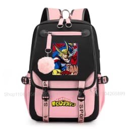 My Hero Academia Anime Print Student Backpack Lightweight Casual Daypack for Girls School Travel