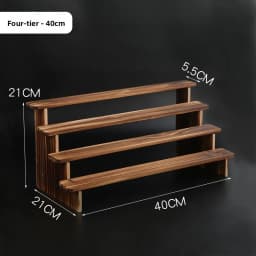 Pure Wood Display Stand Storage Rack Desktop Figurine Bubble Mat Doll Meat Green Plant Multi-layer Staircase Rack