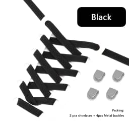 1 Pair New No Tie Shoe Laces Flat Elastic Shoelaces Quick Safety Kids Adult Shoelace Outdoor Leisure Sneakers Shoe Accessories