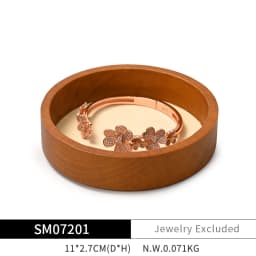 Oirlv Solid Wood Jewelry Tray Bracelet Ring Display Props Sets Jewelry Organizer Holder Necklace Display Stand Jewelry Plate