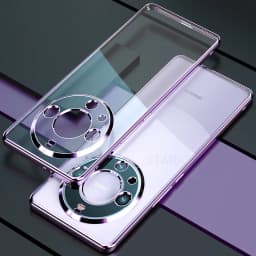 Magic6 Magic5 Lite Luxury Plating Clear Case For Huawei Honor Magic 6 5 Lite 5g Soft Silicone Transparent Back Cover 6lite 5lite