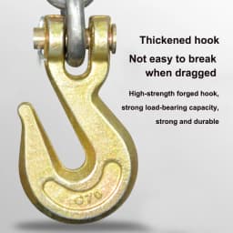 8mm Alloy and Iron Welded Transport Chain with Galvanized Finish 1/2\" Heavy G80 Steel Tow Chain