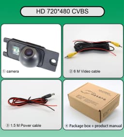 AHD 1080P 170° Fish Eye Vehicle Rear View Camera For Volvo V70 R XC70 2000 2001 2002 2003 2004 2005 2006 2007 HD Night Vision
