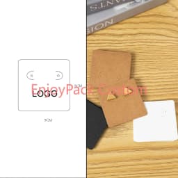 100Pieces Customize Personalize Logo Print Paper Jewelry Thank You Necklace Earring Holder Cards Packing Display Stand Wholesale