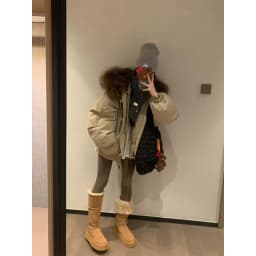 YYAHAHAS 2025 Winter New Cow Horn Button Thick Cotton Coat Retro American Warm Fur Collar Hooded Jacket Female Clothing