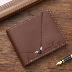 Slim Leather Wallet for Men RFID Blocking Bifold Front Pocket Wallet Minimalist Credit Card Holder Cash Money Clip
